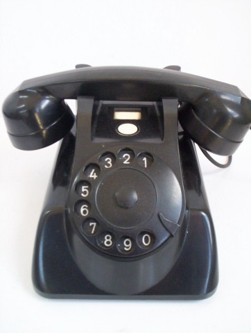 Original black Mercedes Bakelite telephone